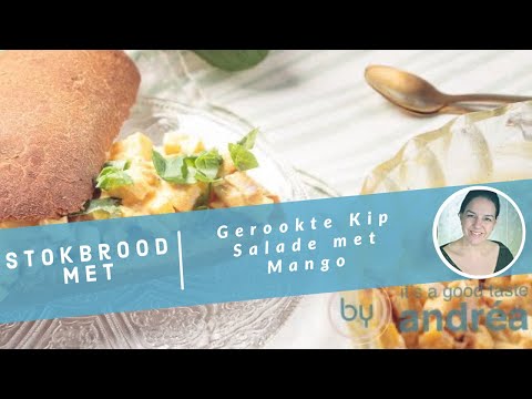 Een recept voor gerookte kip salade met mango