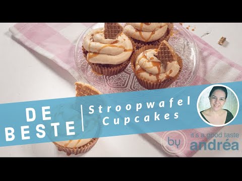 De lekkerste stroopwafel cupcakes met karamel!