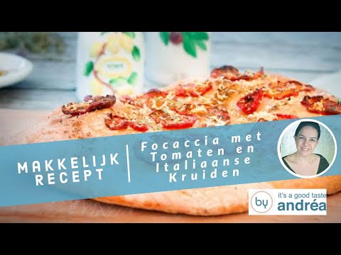 Hoe maak je Focaccia met tomaat Italiaanse kruiden en Parmezaanse kaas