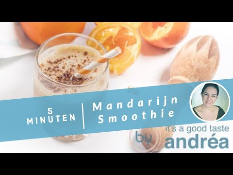 Mandarijn smoothie {lactose en glucose vrij}