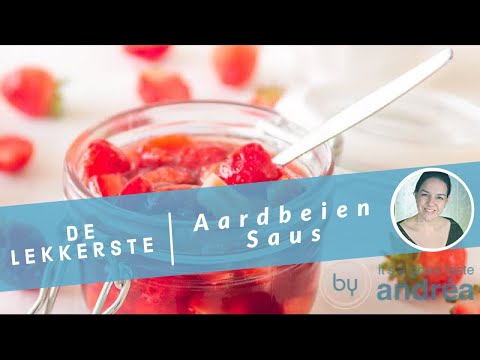 Aardbeiensaus, een heerlijke dessertsaus {zonder geleisuiker}