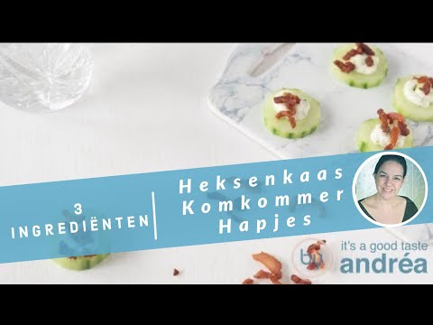 Komkommer met heksenkaas