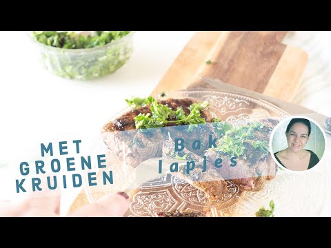 Gegrilde Baklapjes (Bieflapjes) met groene kruiden