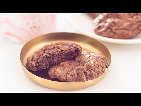 Brookies - brownie koekjes met walnoten