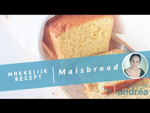 Luchtig maisbrood recept {voor oven en broodbakmachine}