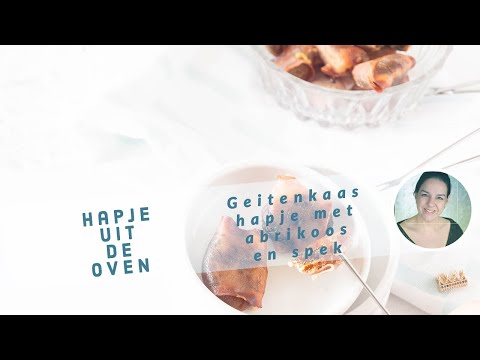 Makkelijk maar 3 ingrediënten! Geitenkaas Hapjes met Abrikoos en Spek uit de Oven (Tapas)