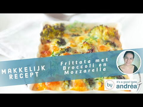 Beste Recept voor Frittata met Broccoli en Mozzarella - In de Oven Gebakken Omelet Frittata