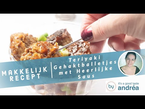 Het BESTE Teriyaki Gehaktballetjes met Heerlijke Saus recept