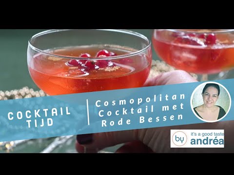 Cosmopolitan cocktail recept met rode bessen