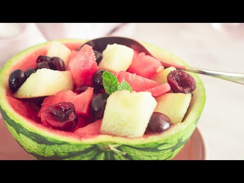 Gevulde Meloen met Vers Fruitsalade