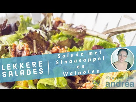 Sinaasappel salade {met walnoten en blauwe kaas}