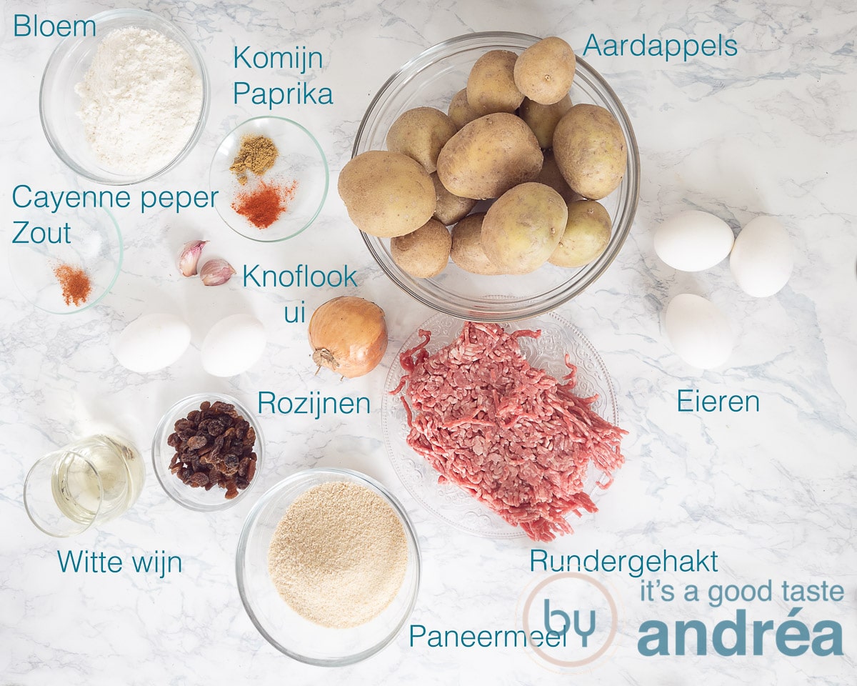 Ingrediënten Papa Rellenas