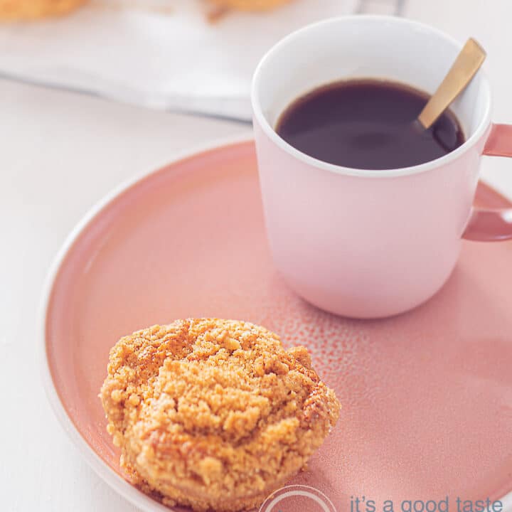 Speculaas muffins met kruimel topping {snel en makkelijk recept}