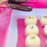 Witte chocolade bonbons en toffee lollipops maken