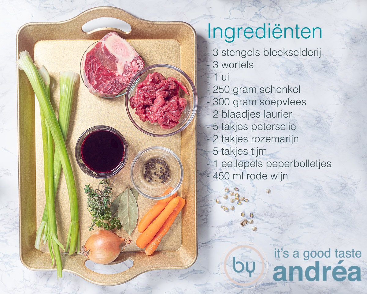 Ingredienten zelf runderbouillon maken