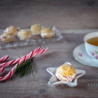 Macaron kerstkoekjes met thee