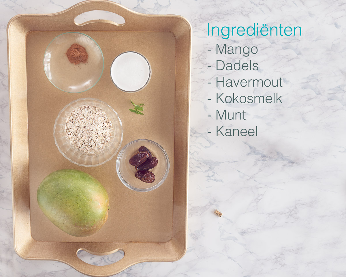 Ingrediënten Smoothie met Mango en Kokosmelk