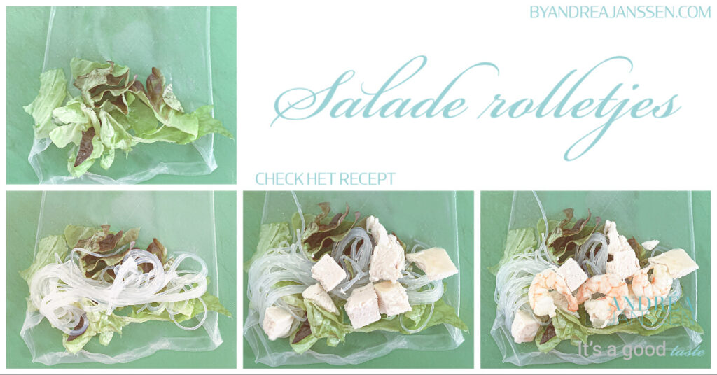 Stap voor stap hoe maak je salade rolletjes