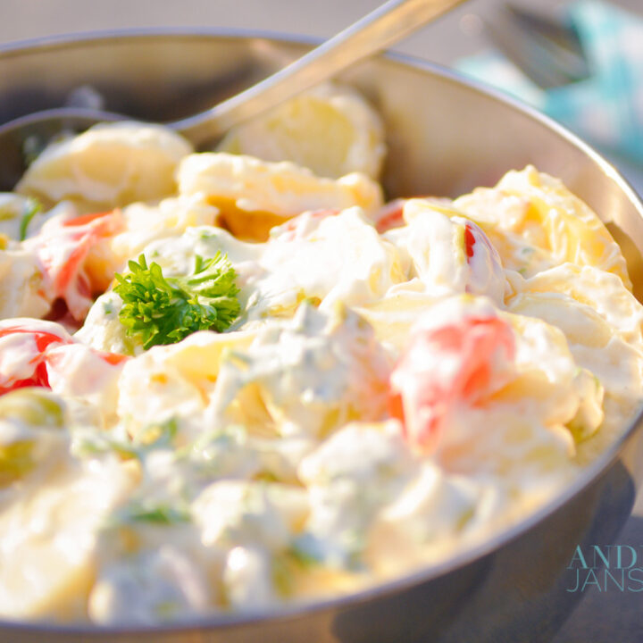 kom met Slanke aardappelsalade