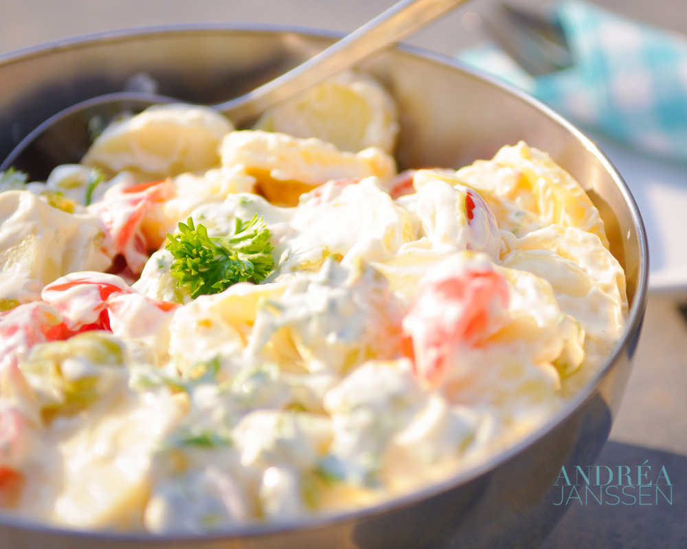 kom met Slanke aardappelsalade