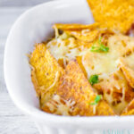 een deel van een Mexicaanse nacho ovenschotel