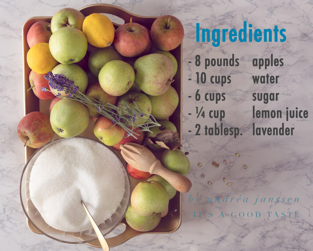Ingredients apple jelly