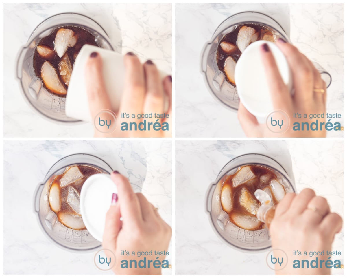 Doe alle ingredienten in de blender