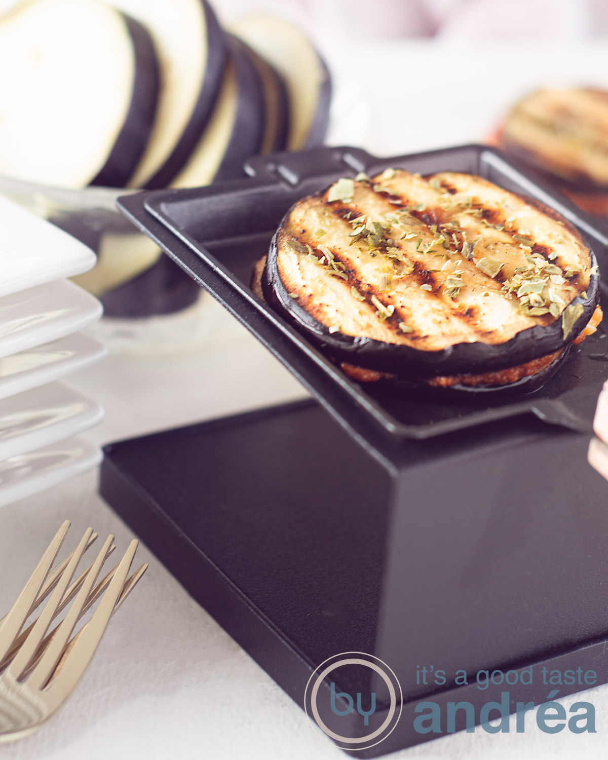 Gourmet recept aubergine met mozzarella