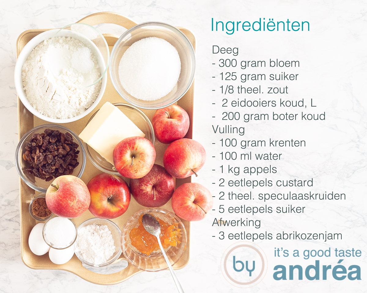 Ingredienten Hollandse appeltaart