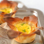 Vegetarische mini quiche lorraine