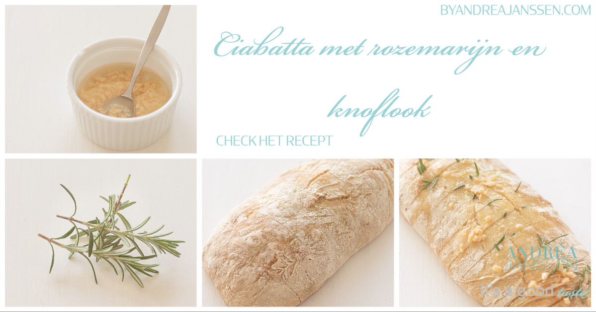 Ciabatta met rozemarijn en knoflook
