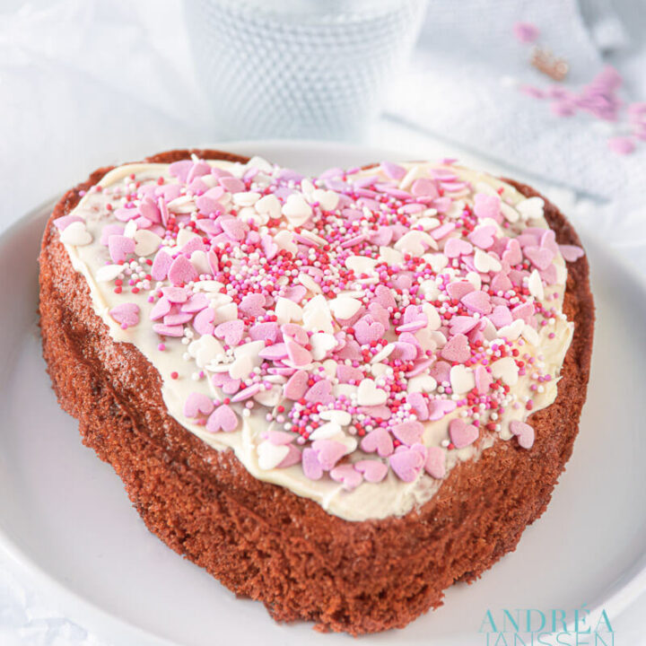 witte chocolade cake voor je Valentijn