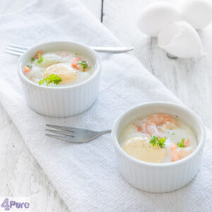 shrimp with egg from the steam oven