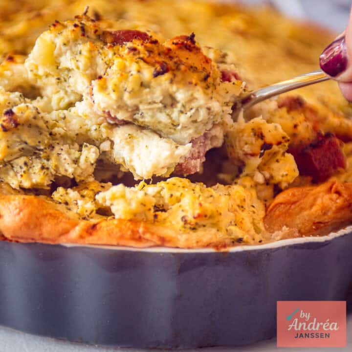 Hearty Quiche with Vegetables and Cervelate Sausage