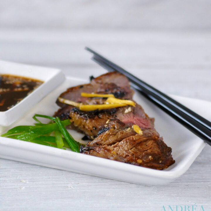 entrecote in soja sesam marinade
