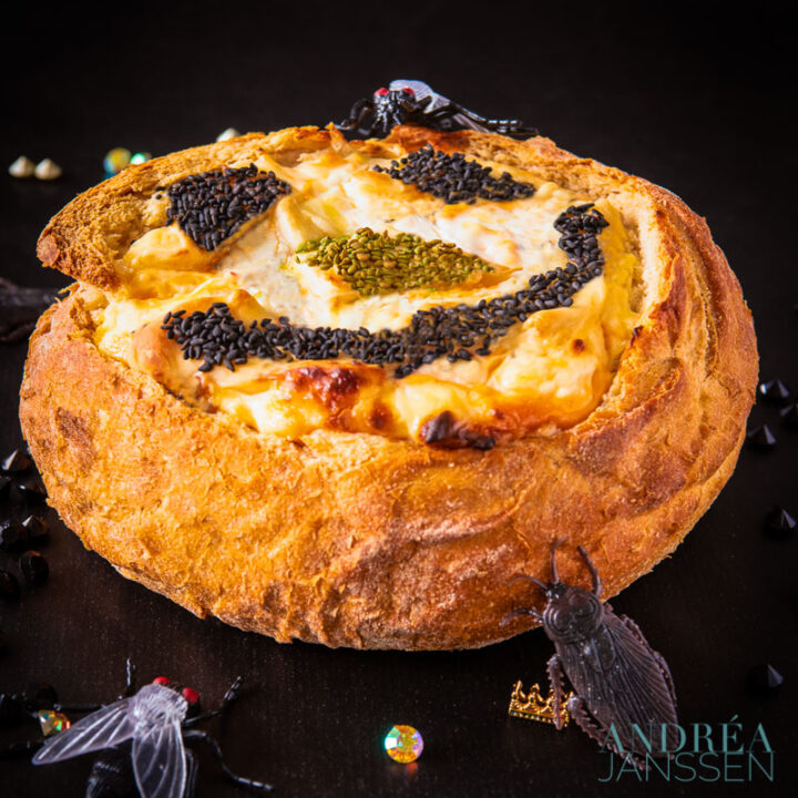 Halloween kaas brood