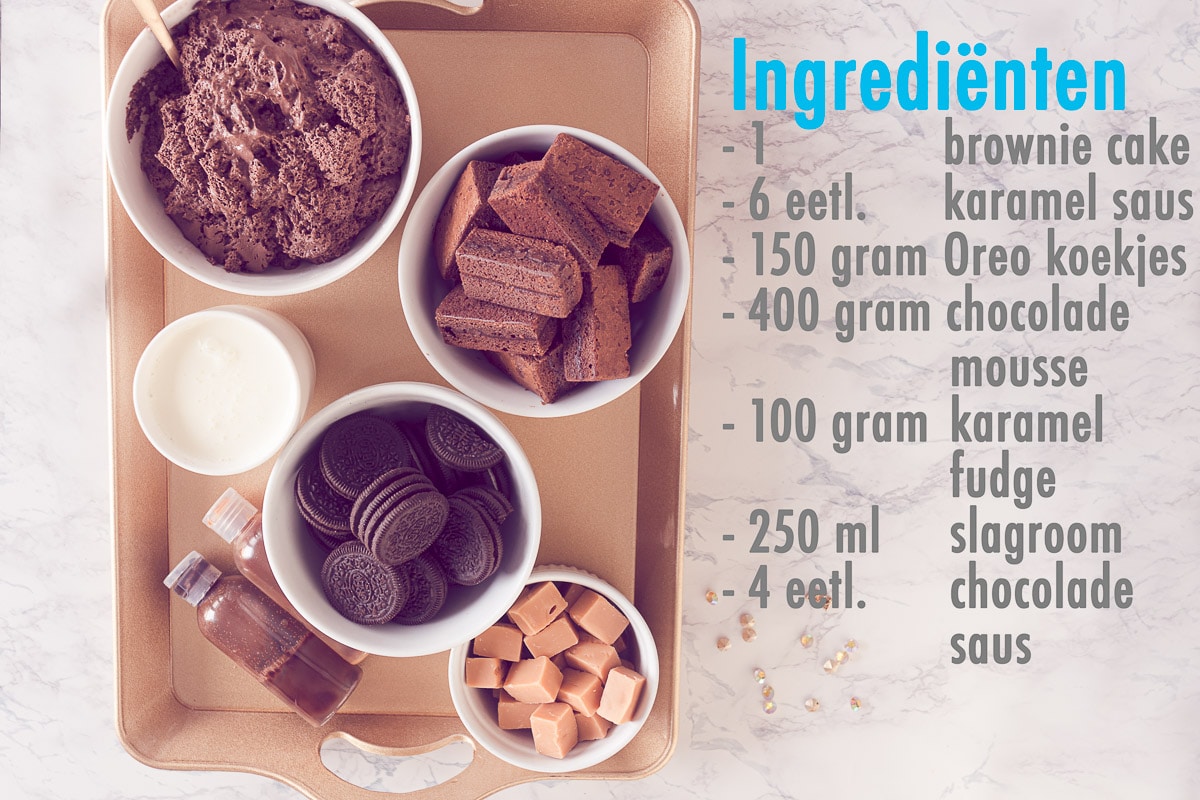 Ingrediënten Makkelijke Halloween Oreo trifle recept