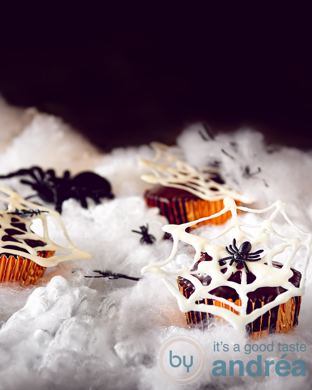 Halloween recept Nutella cupcakes met chocolade