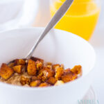 Havermout appel speculaaskruiden en walnoten