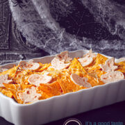Mexicaanse kip nacho ovenschotel Halloween style