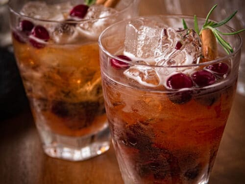 Thanksgiving cranberry cocktail