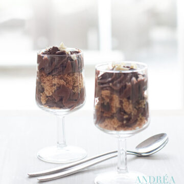 Chocolade mousse trifle