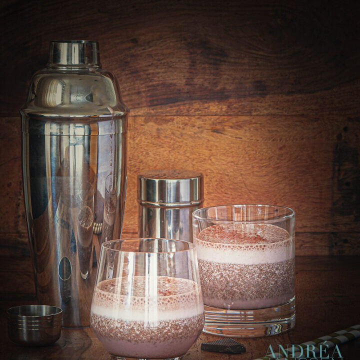 Kokoswater smoothie met chocola - coconut water smoothie with chocolate