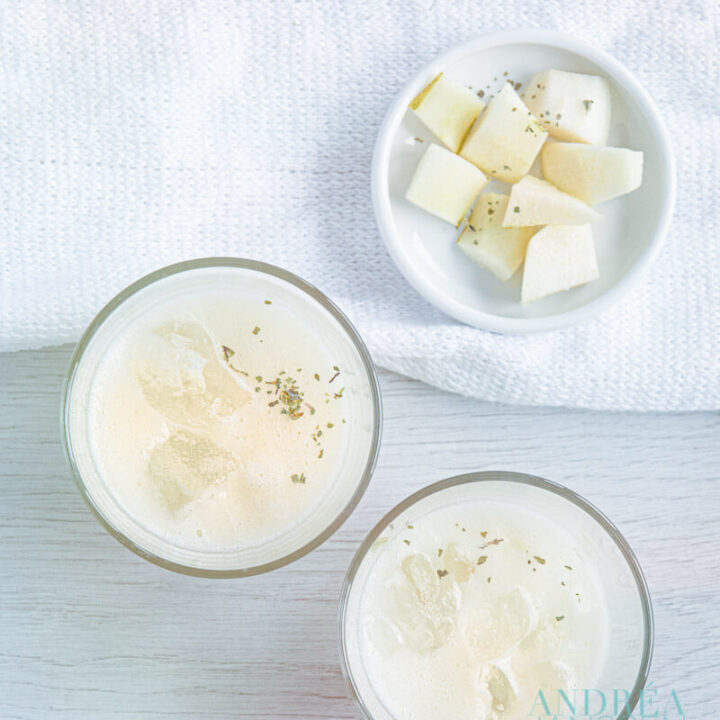 Peren kokoswater smoothie - pear coconut water smoothie-4-bewerkt