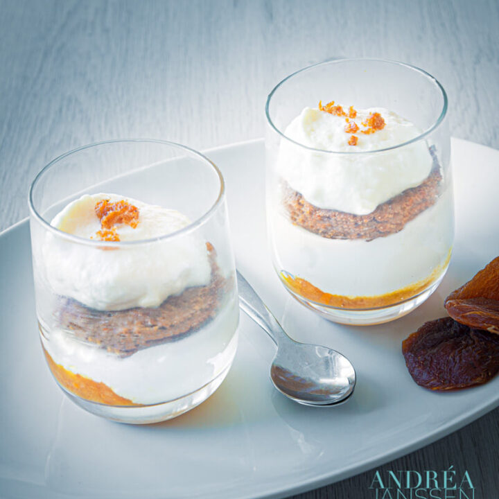 Wortelcake parfait - carrot cake parfait