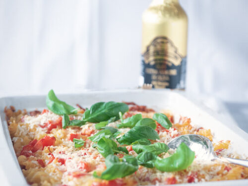 pasta caprese ovenschotel