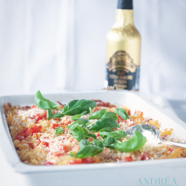 pasta caprese ovenschotel