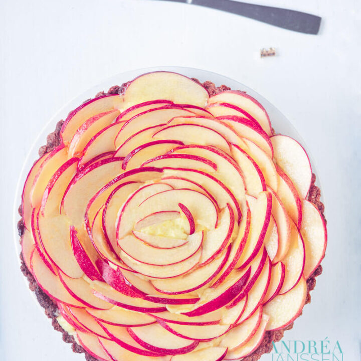 rozentaart van appels