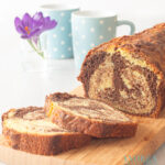 Chocolade vanille marmer cake - chocolate vanilla marble pound cake