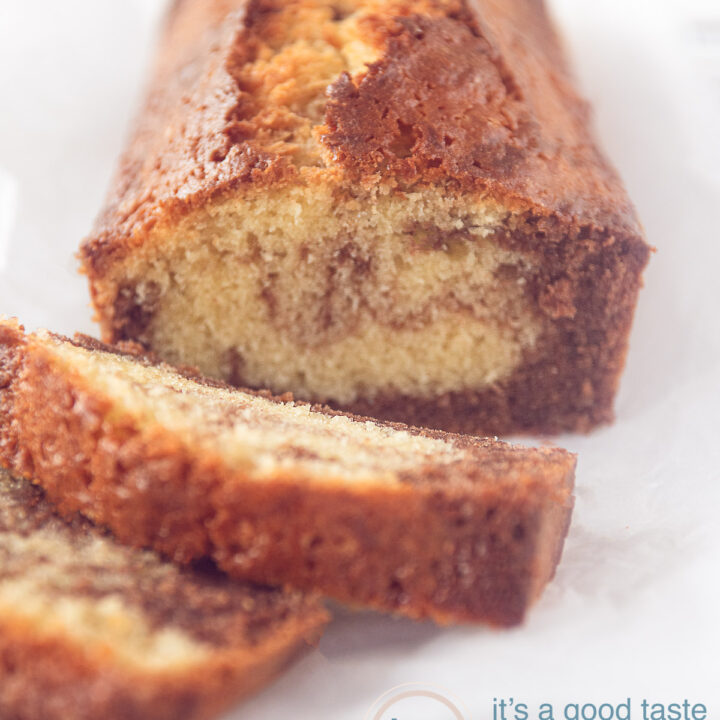 Chocolade vanille marmer cake - chocolate vanilla marble pound cake